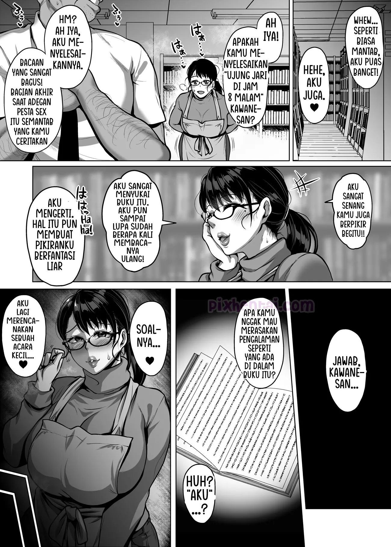 Komik hentai xxx manga sex bokep Lewd Librarian Pussy for Loan 32